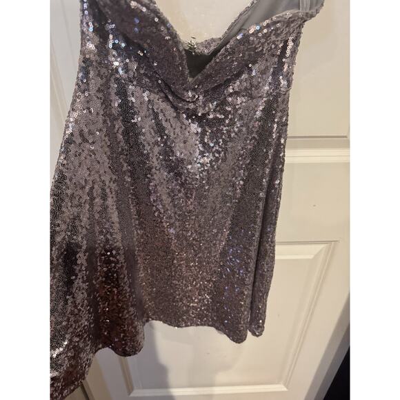 Charlotte Russe Small Strapless Pink Sequin Mini Dress - Picture 4 of 8